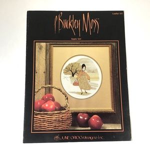 Vintage 1983 Cross Stitch Pattern Apple Girl No. 101 P. Buckley Moss